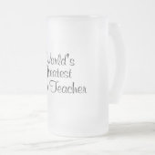 Weltbester Turnhallen-Lehrer Mattglas Bierglas (VorderseiteRechts)