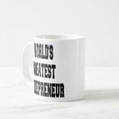 Weltbester Unternehmer Kaffeetasse (Vorderseite Links)