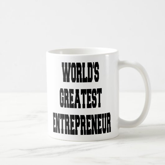 Weltbester Unternehmer Kaffeetasse (Rechts)