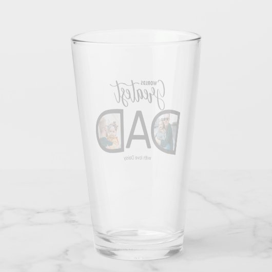 WELTBESTER VATER 2 FOTO GLAS (Rückseite)