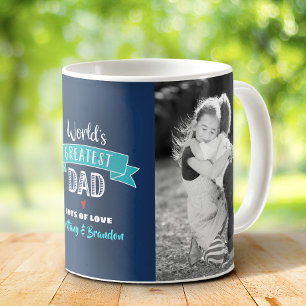 Weltbester Vater 2 Foto Türkische Marine Kaffeetasse