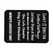 Weltbester Vater! Anpassbar! Magnet (Horizontal)