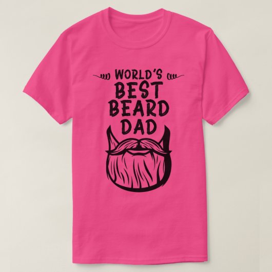 Weltbester Vater Bart Funny World Beard Day 2 T-Shirt (Design vorne)