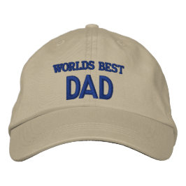 WELTBESTER VATER BESTICKTE KAPPE