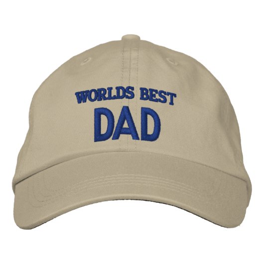 WELTBESTER VATER BESTICKTE KAPPE (Vorderseite)