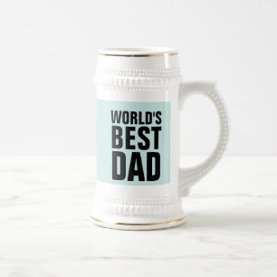 WELTBESTER VATER BIER STEIN BIERGLAS
