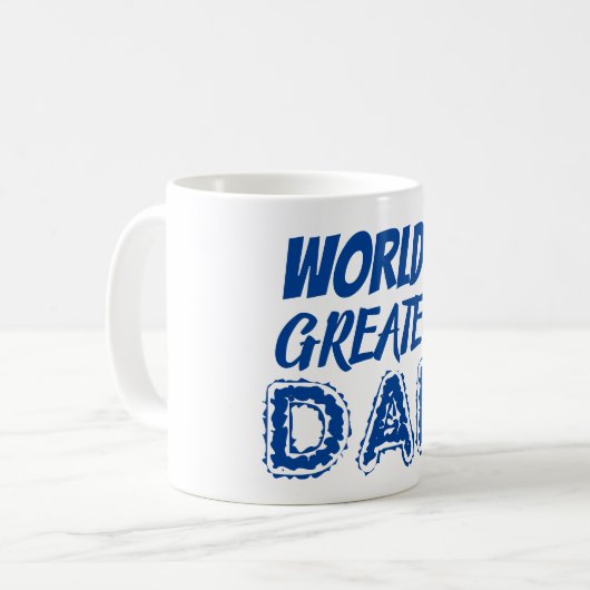 Weltbester Vater Blue Vathers Day Geschenk Vielen Kaffeetasse (Vorderseite Links)