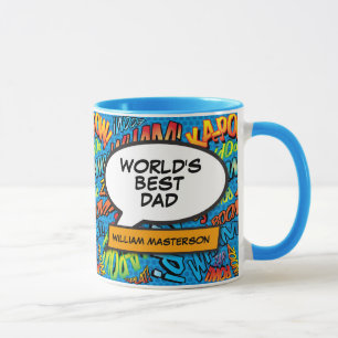 Weltbester Vater, Daddy, Vater Comicbuch Tasse