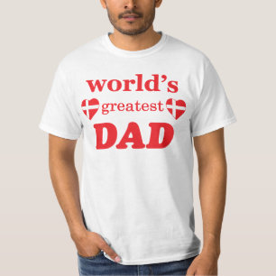 WELTBESTER VATER - DÄNISCHE FLAGGEN T-Shirt