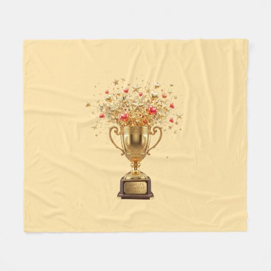 Weltbester VATER Fleecedecke (Vorderseite (Horizontal))