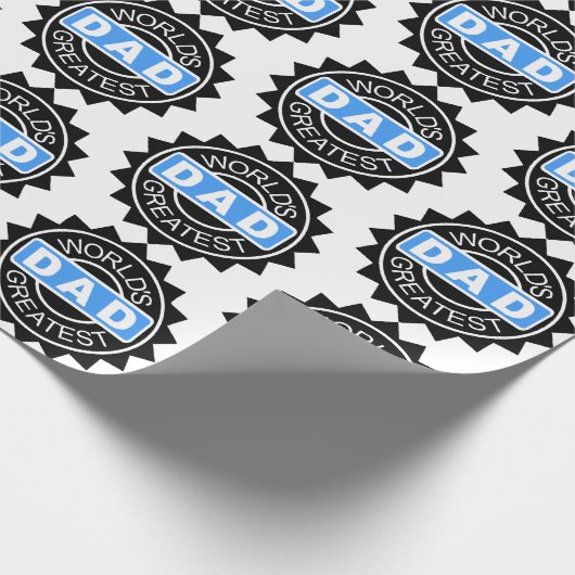 Weltbester Vater Geschenkpapier (Ecke)