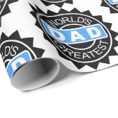 Weltbester Vater Geschenkpapier (Rolleneckpunkt)