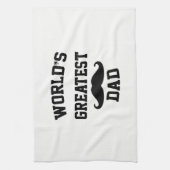 Weltbester Vater Geschirrtuch (Vertikal)