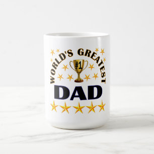 Weltbester Vater, Goldene Sterne, Kaffeetasse