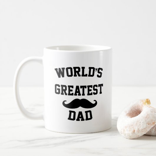 Weltbester Vater Kaffeetasse (Mit Donut)