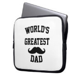 Weltbester Vater Laptopschutzhülle (Vorderseite Links)