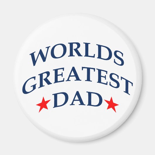 Weltbester Vater Magnet (Vorne)