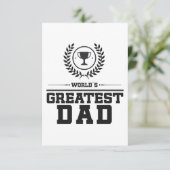 WeltBester VATER Niedliche Familiengeschenk für Va Dankeskarte (Stehend Vorderseite)