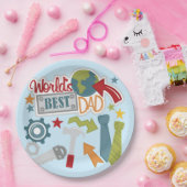 Weltbester Vater Pappteller (Party)