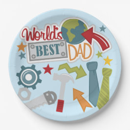 Weltbester Vater Pappteller