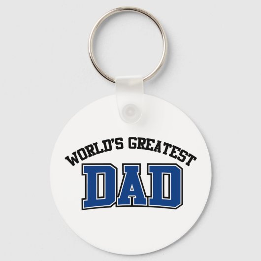 Weltbester Vater Schlüsselanhänger Blau (Vorderseite)