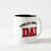 Weltbester Vater Tasse Rot (VorderseiteRechts)