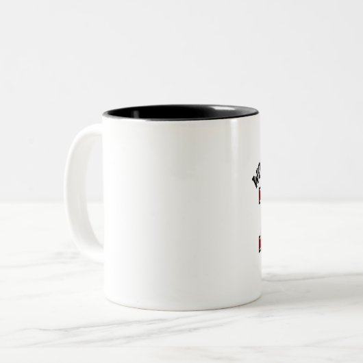 Weltbester Vater Tasse Rot (Vorderseite Links)