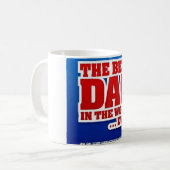 Weltbester Vati Kaffeetasse (Vorderseite Links)