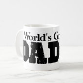 Weltbester Vati Kaffeetasse (Vorderseite Links)