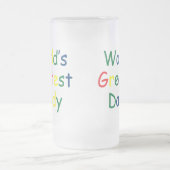 Weltbester Vati Mattglas Bierglas (Mittel)