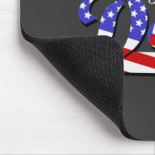Weltbester Vati mit amerikanischer Flagge - Mousepad (Ecke)