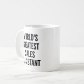 Weltbester Vertriebsassistent Kaffeetasse (Vorderseite Links)