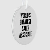 Weltbester Vertriebsmitarbeiter Ornament (Vorderseite)