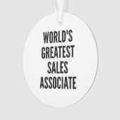 Weltbester Vertriebsmitarbeiter Ornament (Vorderseite)