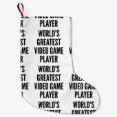 Weltbester Videospielplayer Kleiner Weihnachtsstrumpf (Vorderseite)