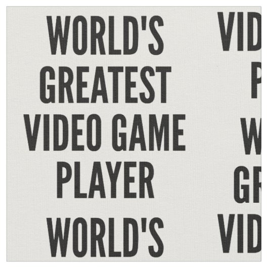 Weltbester Videospielplayer Stoff (Nahaufnahme)