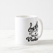 Weltbester Violinen-Spieler oder Violinist Kaffeetasse (VorderseiteRechts)
