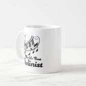 Weltbester Violinen-Spieler oder Violinist Kaffeetasse (Vorderseite Links)