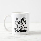 Weltbester Violinen-Spieler oder Violinist Kaffeetasse (Links)