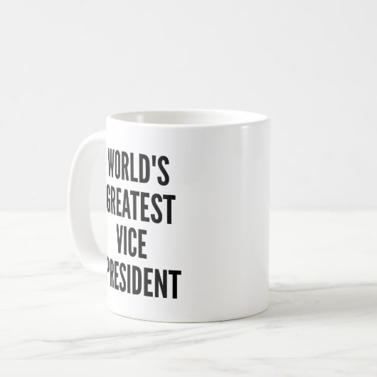 Weltbester Vizepräsident Kaffeetasse (Vorderseite Links)