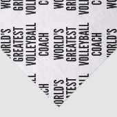 Weltbester Volleyballtrainer Seidenpapier (Ausschnitt)