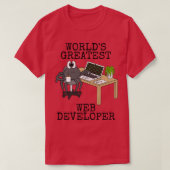 Weltbester Web Developer Spider Funny T-Shirt (Design vorne)