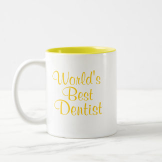 Weltbester Zahnarzt Zweifarbige Tasse