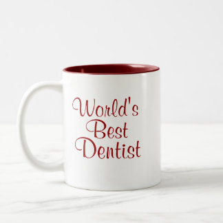Weltbester Zahnarzt Zweifarbige Tasse