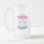 Weltbester Zahnarzthelfer Mattglas Bierglas (Links)