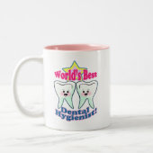 Weltbester Zahnarzthelfer Zweifarbige Tasse (Links)