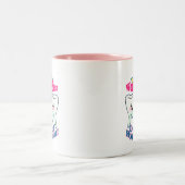 Weltbester Zahnarzthelfer Zweifarbige Tasse (Mittel)