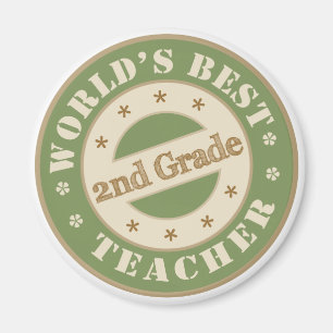Weltbester zweiter Grad-Lehrer Magnet