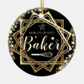 Weltbestes Baker-Whisky Keramik Ornament (Vorne)