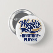 Weltbestes Bariton-Spieler-Geschenk Button (Vorne & Hinten)